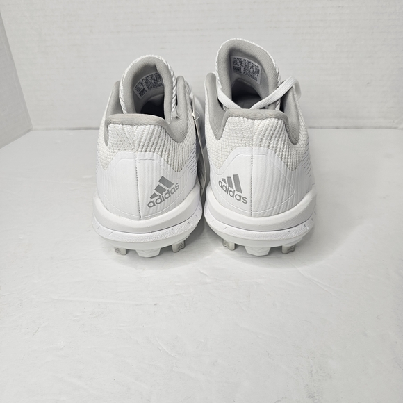 Adidas Baseball Cleats Afterburner Men's White Silver Metal Spikes Size 7.5 - Picture 5 of 11